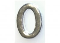 Silvertone flat letter O - floating memory locket charm