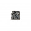 House with stone 8mm floating locket charm