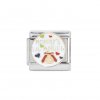 Mommy's lil angel - Brown Hair 9mm enamel Italian charm