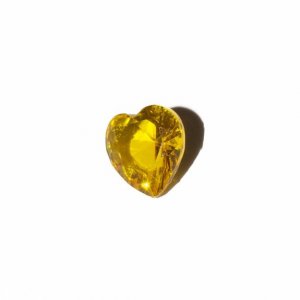 November birthstone heart 5mm floating locket charm