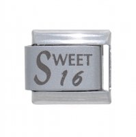 Sweet 16 - 9mm Laser Italian charm