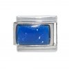 Sparkly rectangle birthmonth - September sapphire Italian charm