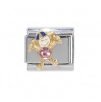 Little boy birthstone - June - alexandrite 9mm Italian Charm