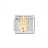 Hand with nail hole - religious - 9mm Italian charm