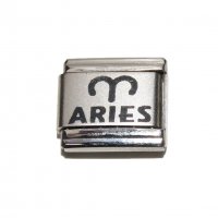 Aries laser charm (21/3-20/4) 9mm Italian charm