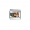 Flag - USA map enamel 9mm Italian charm