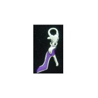 Purple High Heel shoe - clip on charm fits Thomas Sabo