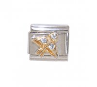 Sagittarius rhinestone charm - 9mm Italian Charm