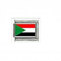 Flag - Sudan photo 9mm Italian charm