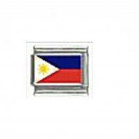 Flag - Philippines photo 9mm Italian charm