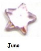 June birthstone star 4mm floating locket charm