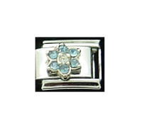 December Flower New Birthstone - Turquoise - 9mm Italian charm