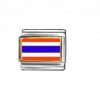 Flag - Thailand photo enamel 9mm Italian charm