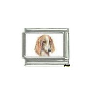 Dog charm - Saluki 3 - 9mm Italian charm