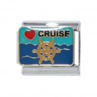 Love Cruise 9mm enamel Italian charm