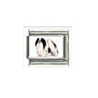 Dog charm - Japanese Chin 2 - 9mm Italian charm
