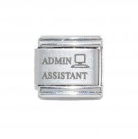 Admin Assistant - 9mm Laser Italian Charm