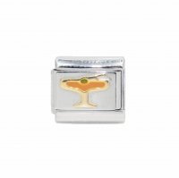 Margarita glass (a) - enamel 9mm Italian charm