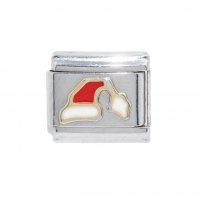 Santa hat (a) - enamel 9mm Italian Charm