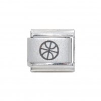 Basketball - 9mm Laser Italian Charm