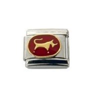 Taurus enamel red (21/4-21/5) 9mm Italian charm