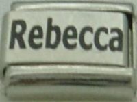 Rebecca - laser name Italian charm