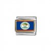 Flag - Belize photo enamel 9mm Italian charm