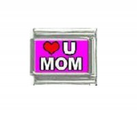 Love U Mom - 9mm photo Italian charm