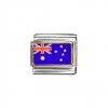 Flag - Australia photo enamel 9mm Italian charm