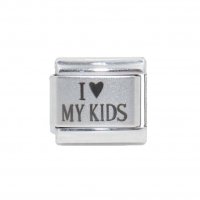 I love my kids - Laser 9mm Italian charm