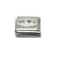 We love U Grandma - Laser 9mm Italian Charm