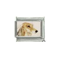 Dog charm - Saluki 2 - 9mm Italian charm