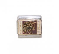 Sagittarius enamel charm sparkly (23/11-21/12) 9mm Italian charm