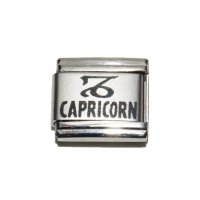 Capricorn laser charm (a) (22/12-20/1) 9mm Italian charm