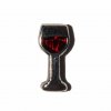 Glass of red wine 7mm floating locket charm