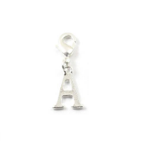 Letter A - Clip on charm fits Thomas Sabo style bracelets