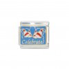 Celebrate with hats - 9mm enamel Italian charm