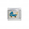 Baby Pram - 9mm enamel Italian charm