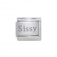 Sissy plain laser - 9mm Italian charm