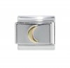 Gold half moon - 9mm Italian charm