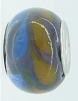 EB283 - Purple, blue and brown bead