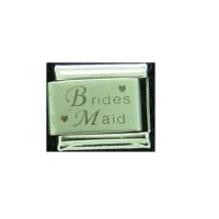 Bridesmaid - laser 9mm Italian Charm