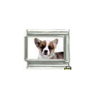 Dog charm - Corgi 5 - 9mm Italian charm