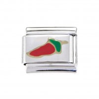 Red chilli pepper (c) - 9mm Italian charm