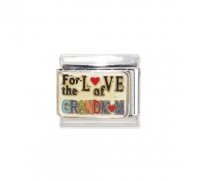 For the love of Grandmum enamel 9mm Italian charm