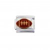 Rugby Ball - enamel 9mm Italian charm