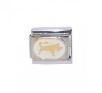 Taurus White Oval Italian charm (21/4-21/5) 9mm Italian charm