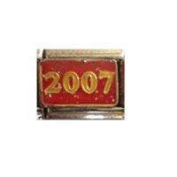2007 graduation - sparkly 9mm Italian charm enamel