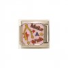 9mm Italian charm - Make a Wish pink enamel