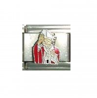 The Pope - enamel 9mm Italian charm